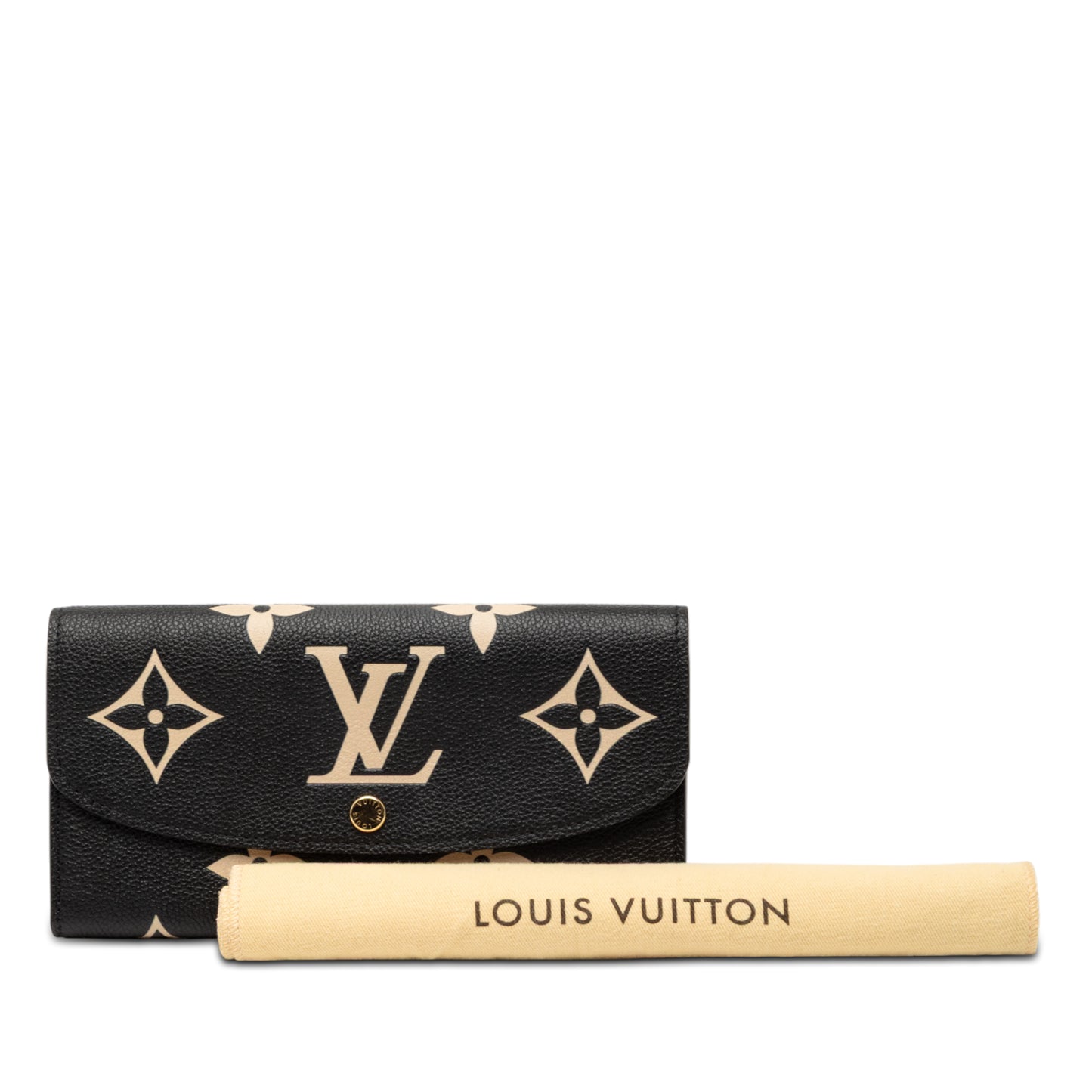 Louis Vuitton Bicolor Monogram Empreinte Giant Emilie Wallet