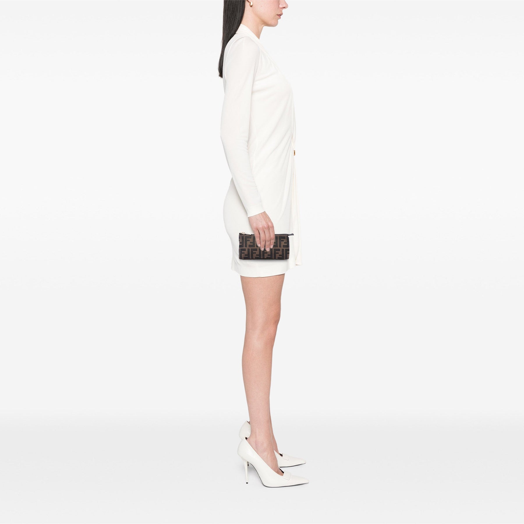 Fendi Zucca Canvas Clutch