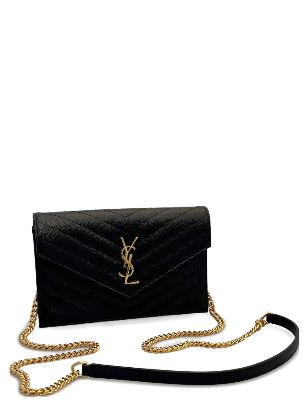 Saint Laurent small Envelope wallet on chain