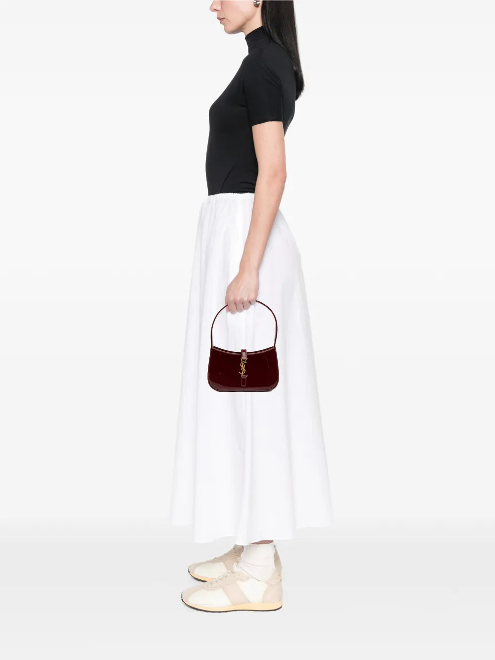 Saint Laurent Mini Patent Le 5 a 7 Shoulder Bag