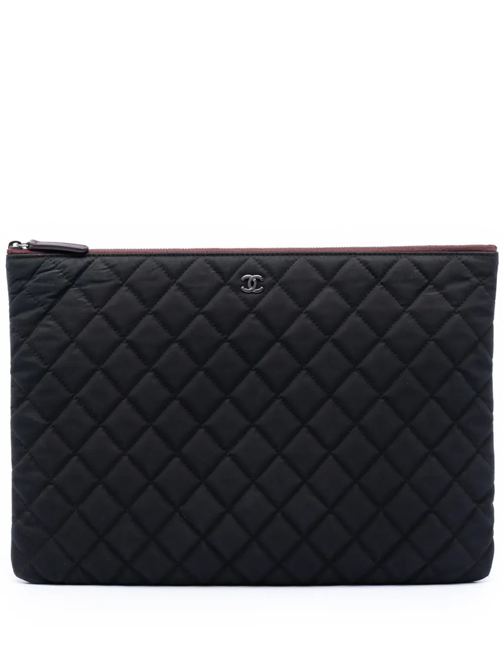 Chanel Large Quilted Nylon O Case clutch bag