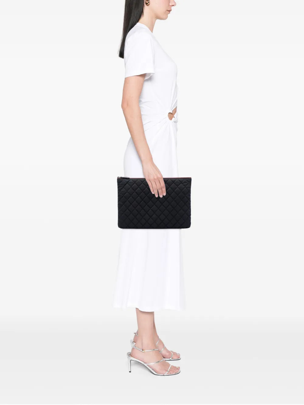 Chanel Large Quilted Nylon O Case clutch bag