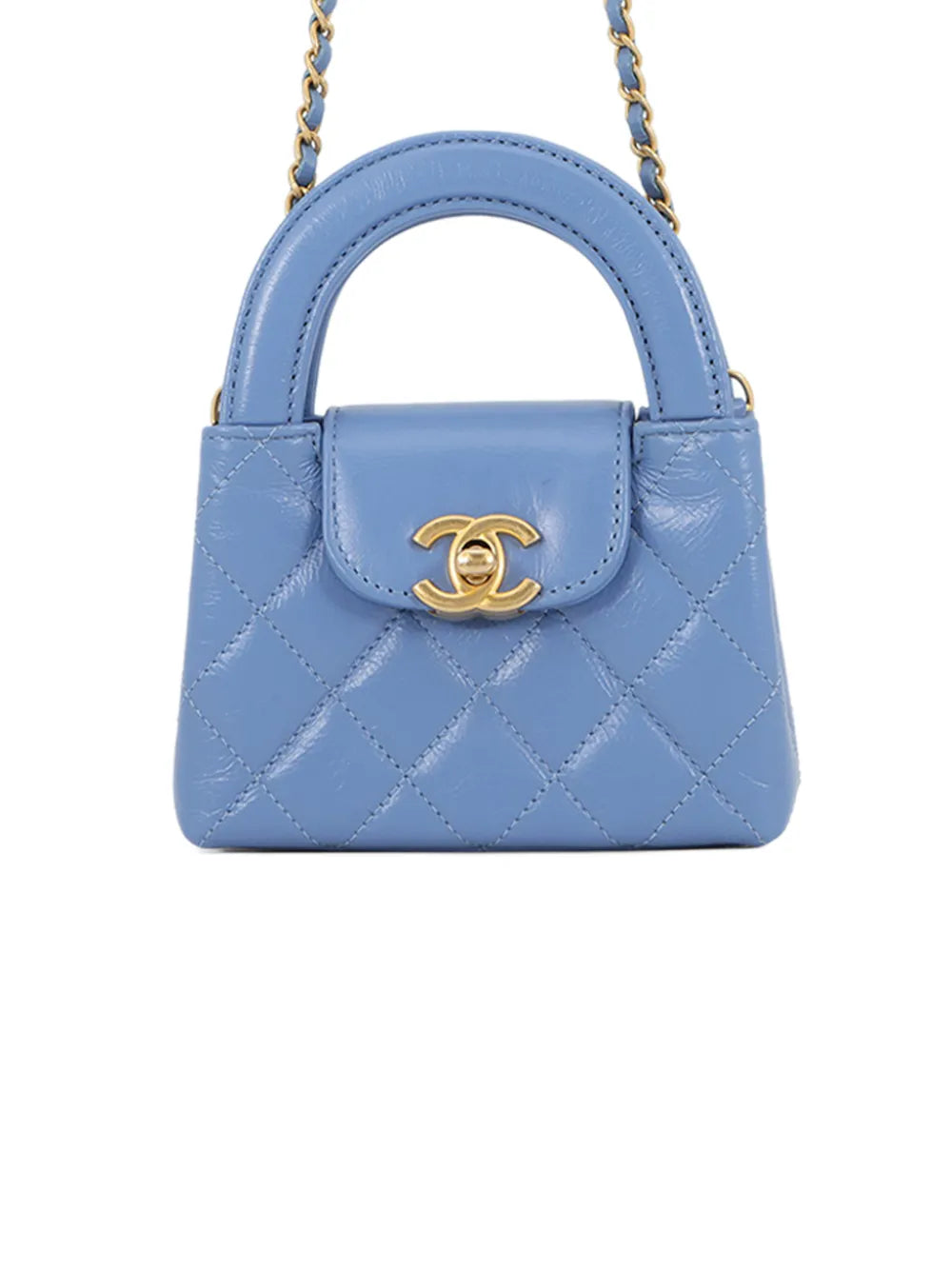Chanel Mini Nano Aged Calfskin Kelly Shopper Bag satchel