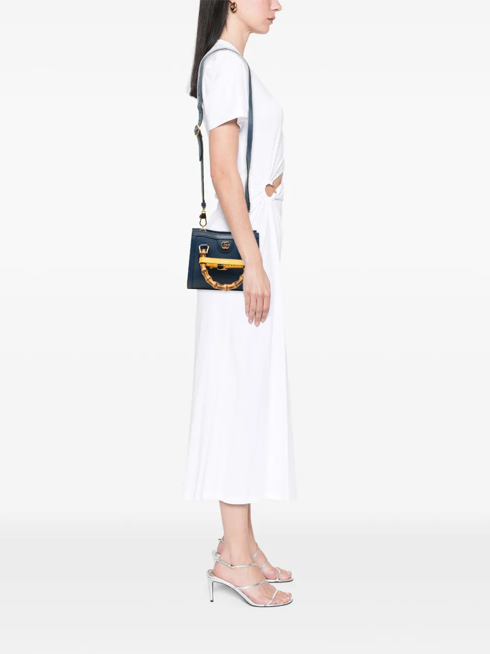Gucci Small Calfskin Bamboo Diana Satchel