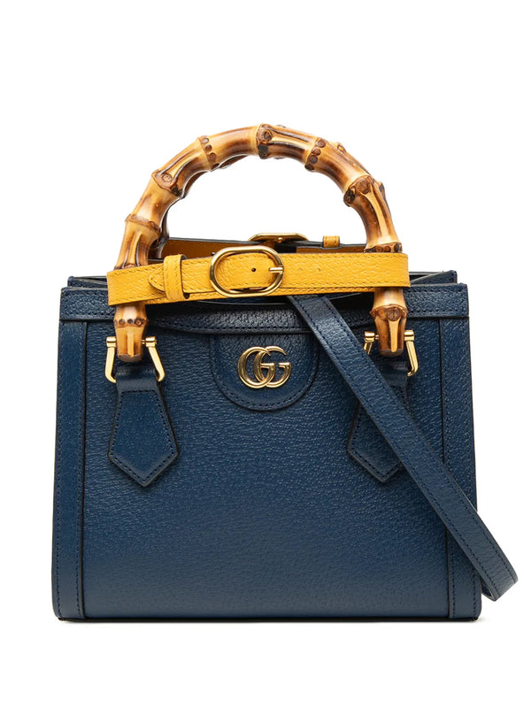 Gucci Small Calfskin Bamboo Diana Satchel