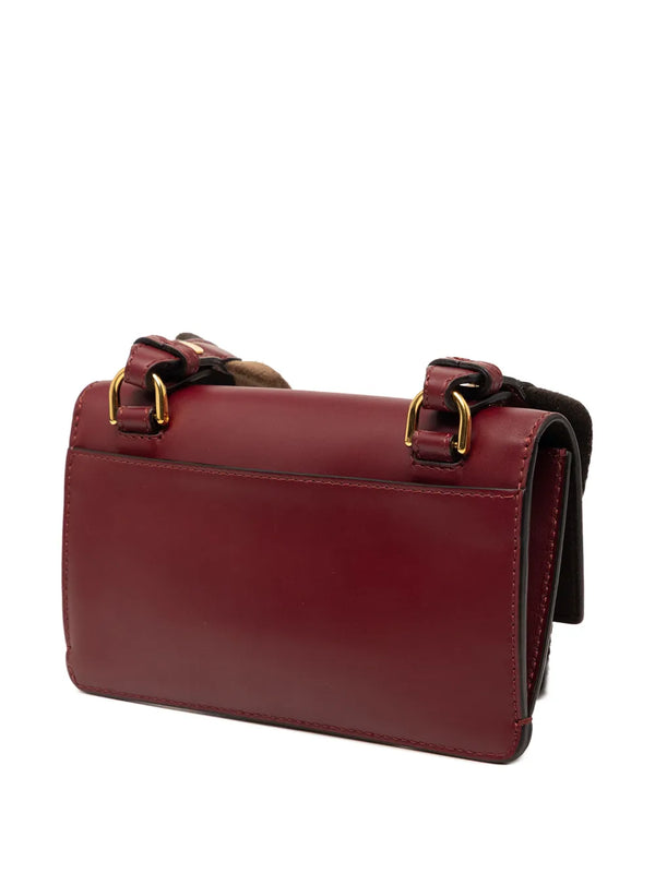 Fendi Mini Leather Flat Baguette crossbody bag