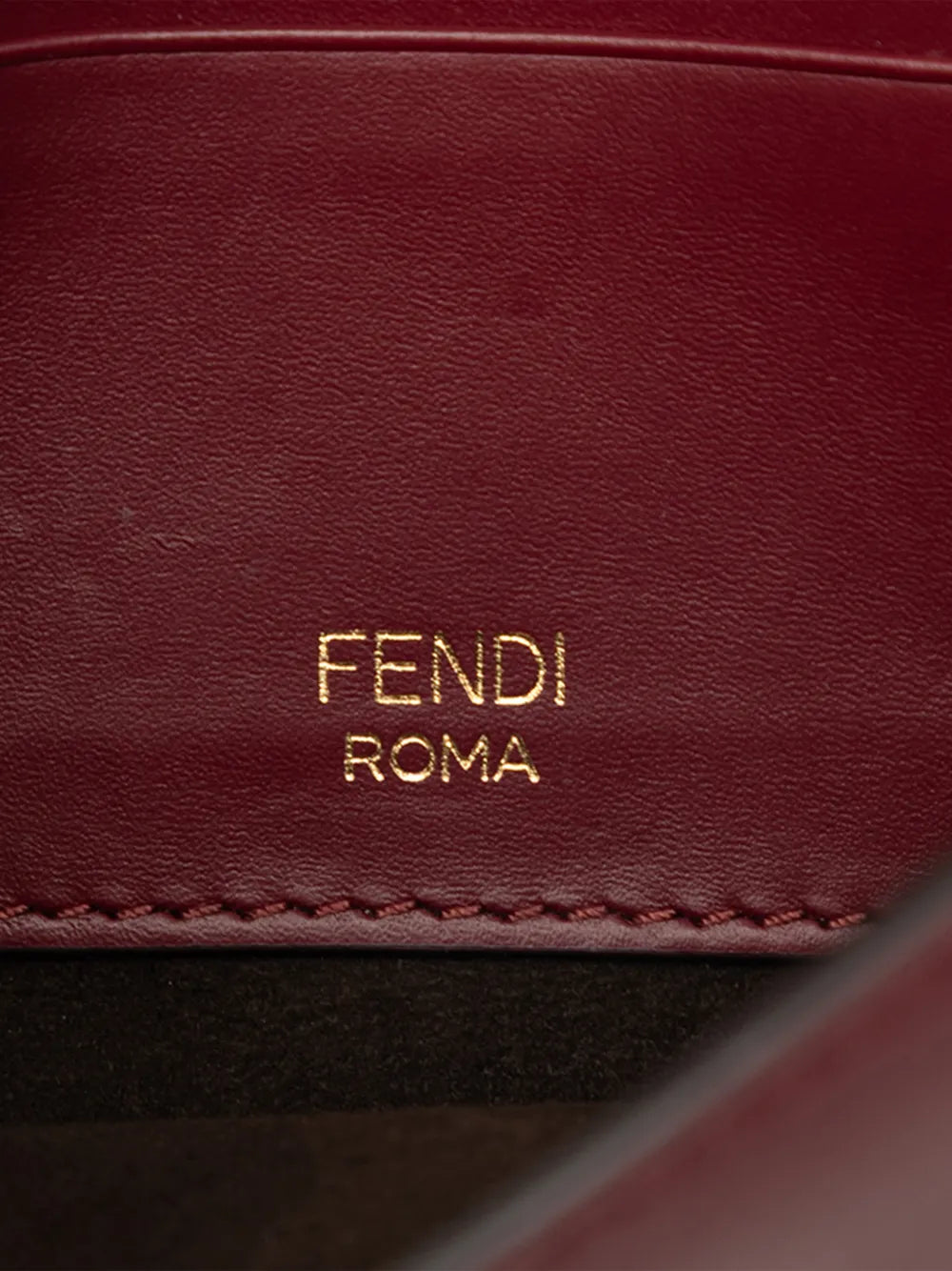 Fendi Mini Leather Flat Baguette crossbody bag