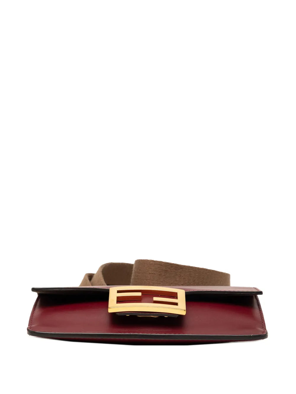 Fendi Mini Leather Flat Baguette crossbody bag