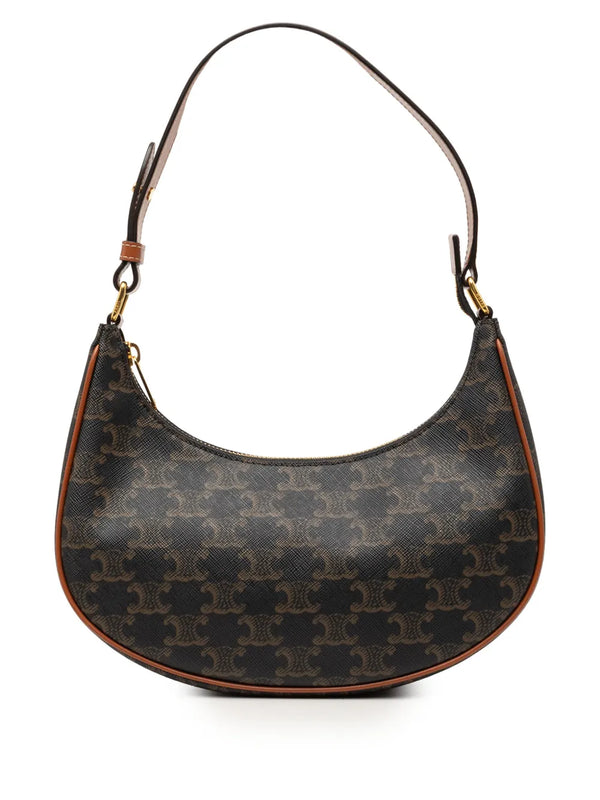 Celine Ava Bag in Triomphe Canvas and Calfskin