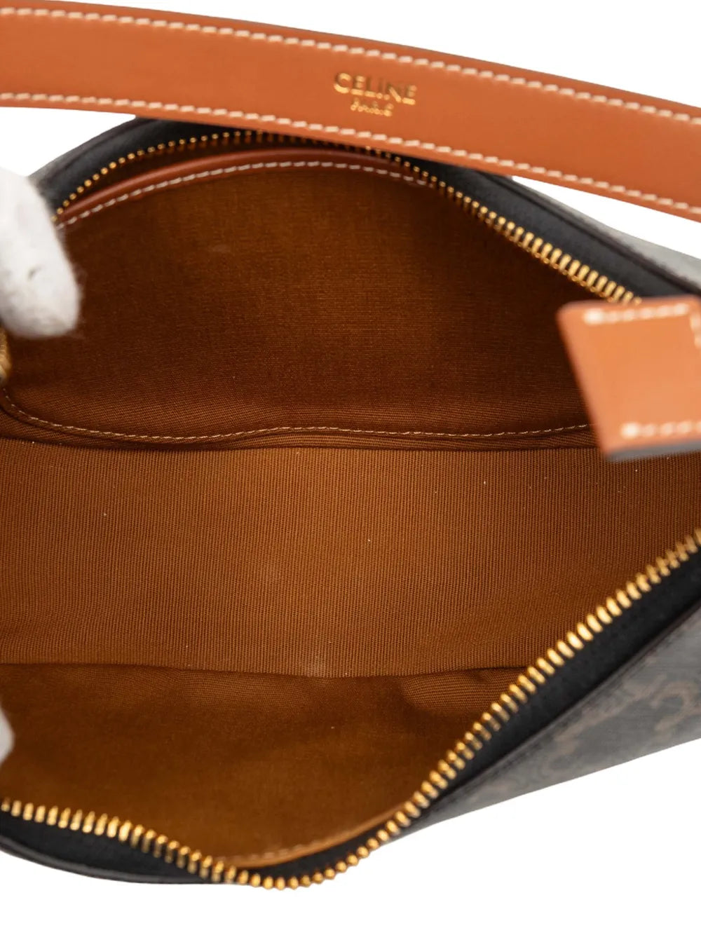 Celine Ava Bag in Triomphe Canvas and Calfskin