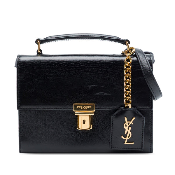 Saint Laurent Mini Aged Calfskin High School Satchel