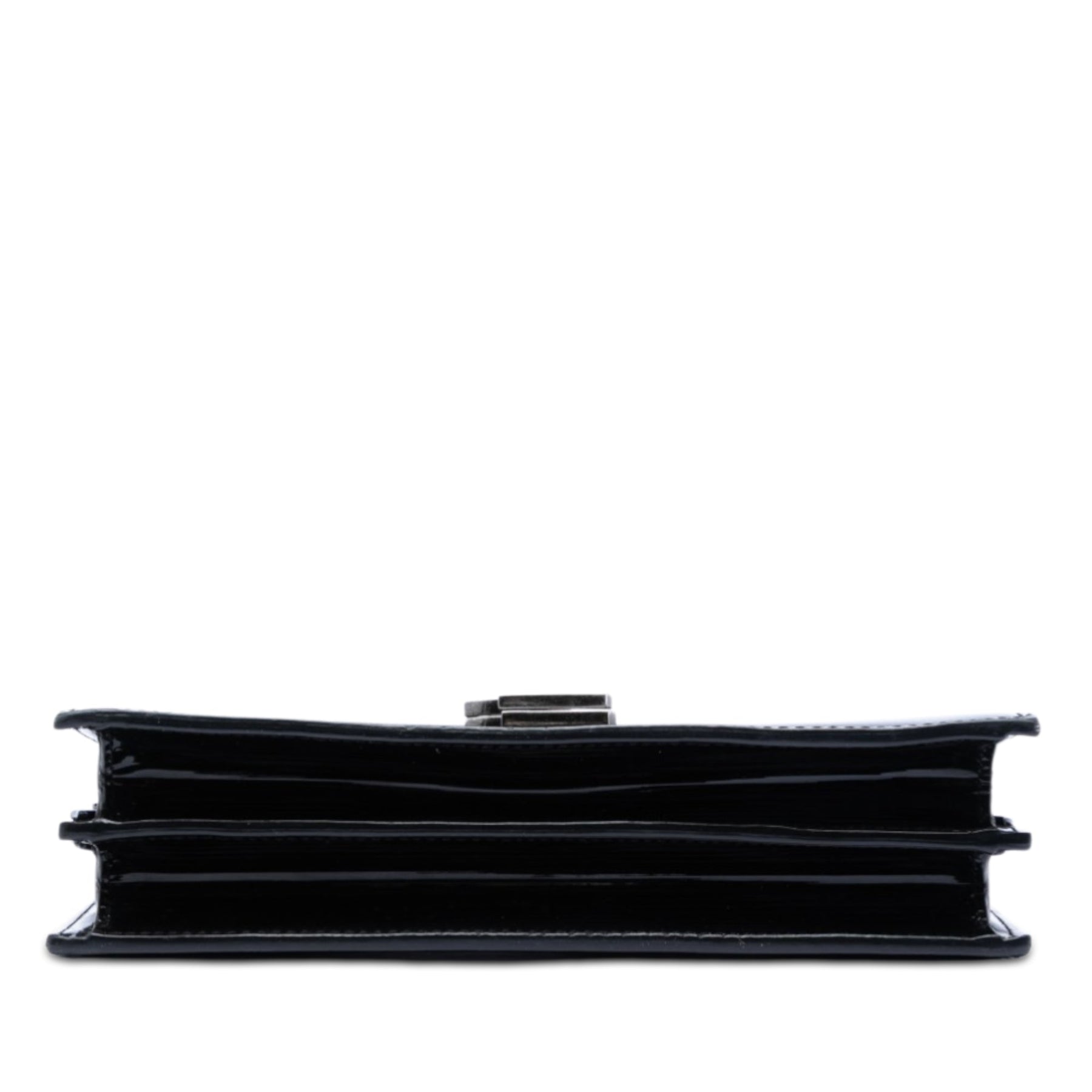 Saint Laurent Patent Monogram Cassandra Clasp Bag