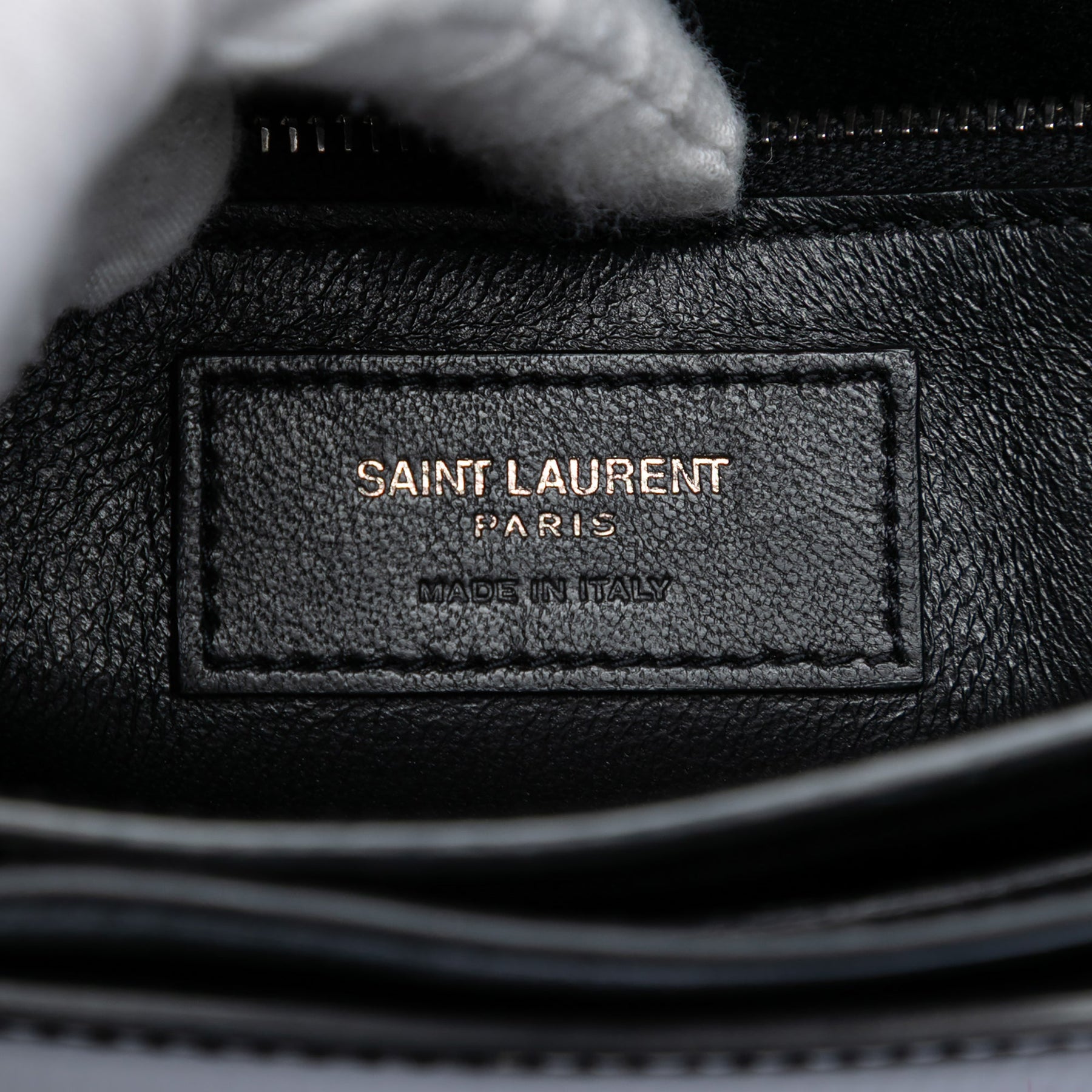 Saint Laurent Patent Monogram Cassandra Clasp Bag