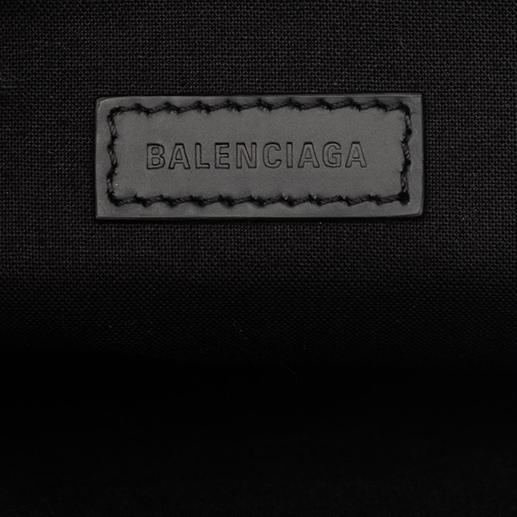 Balenciaga Canvas Navy Clip Clutch M