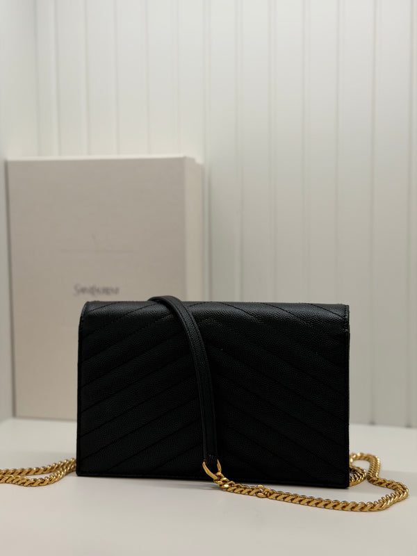 Saint Laurent small Envelope wallet on chain