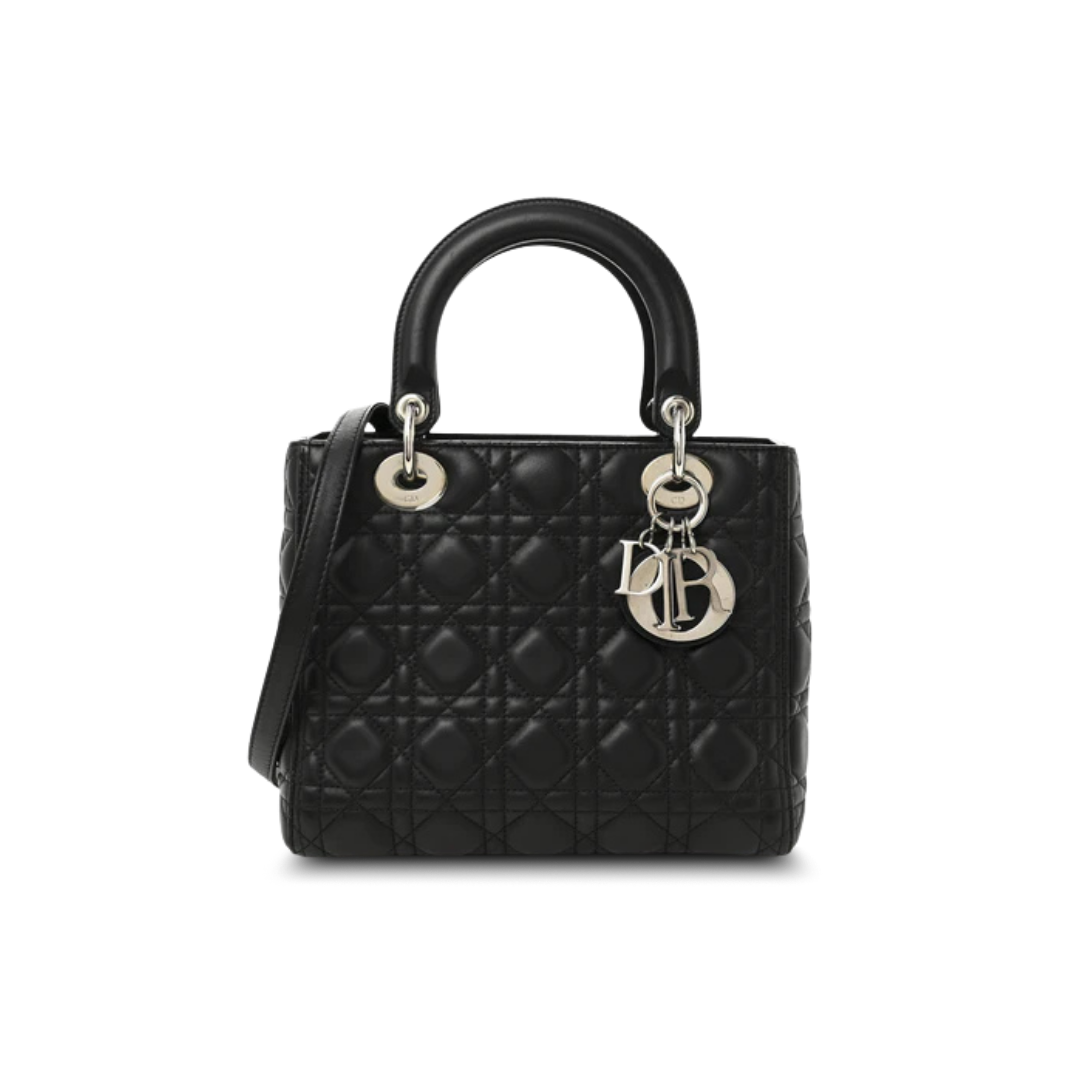 Dior Lady Dior Black Cannage SHW