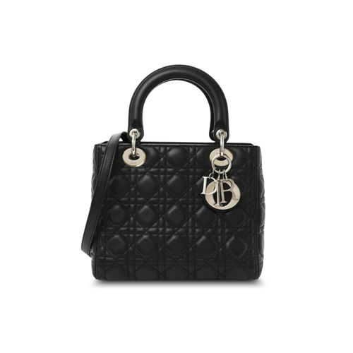 Dior Lady Dior Black Cannage SHW