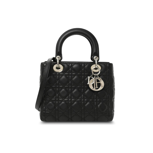 Dior Lady Dior Black Cannage SHW