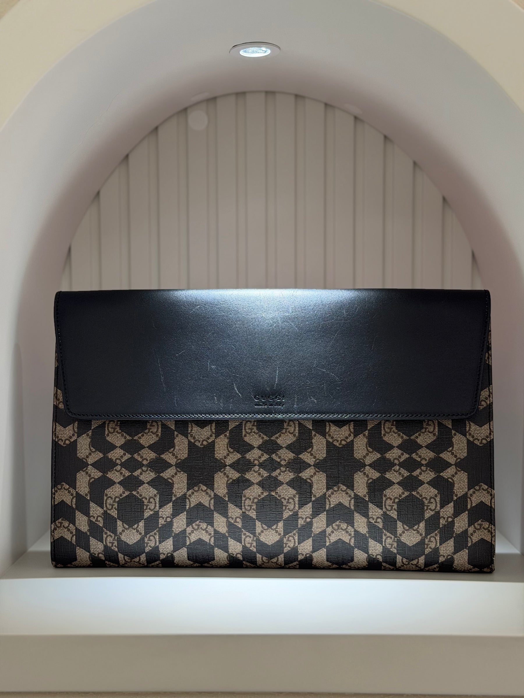Gucci GG Supreme Caleido Clutch Bag