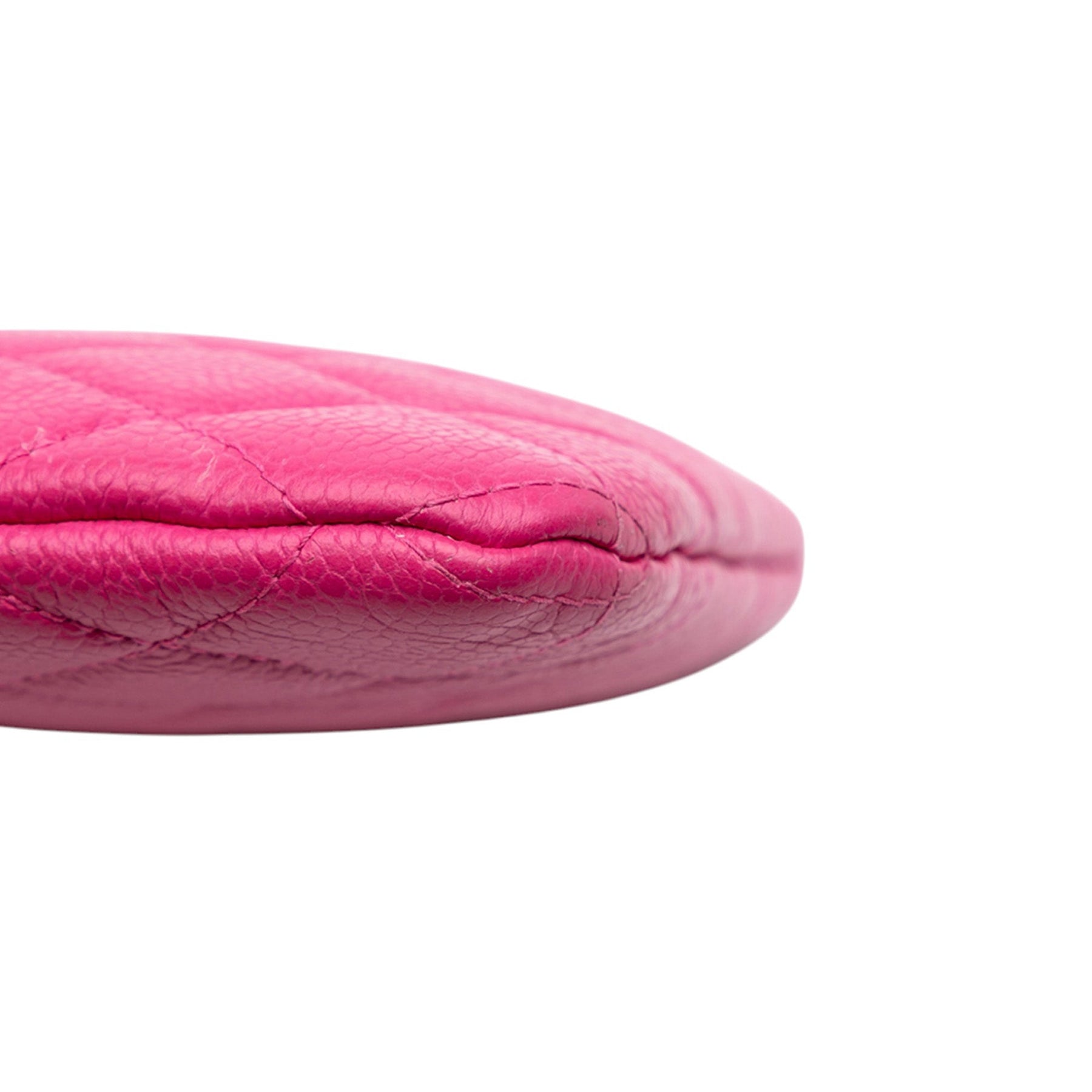Chanel Small Quilted Caviar O Case Clutch