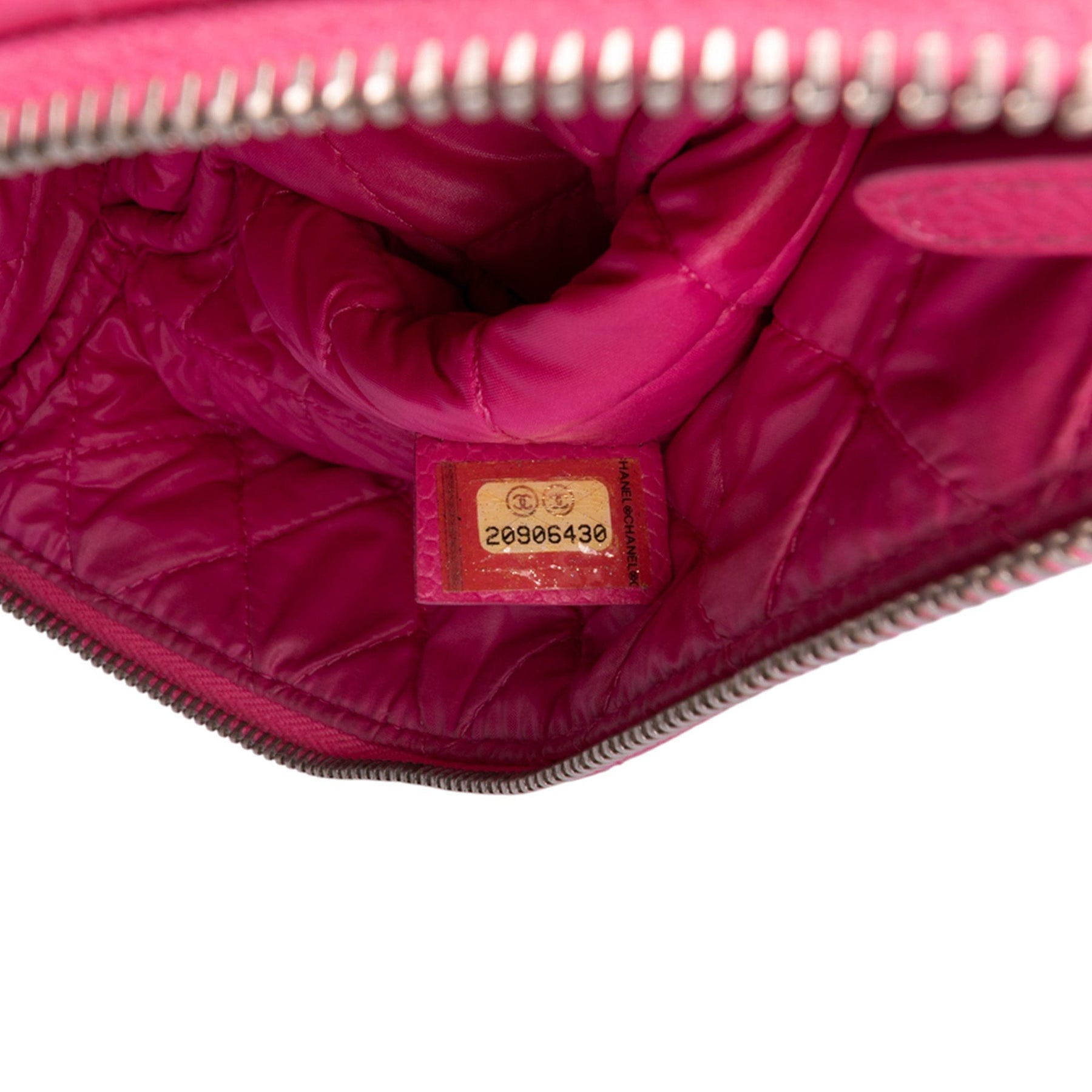 Chanel Small Quilted Caviar O Case Clutch