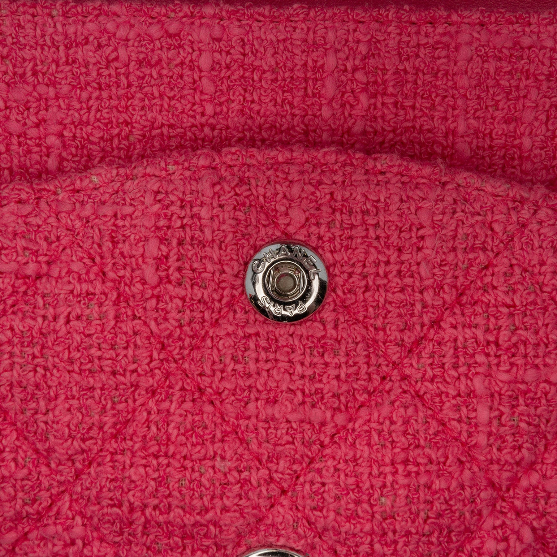 Chanel Medium Classic Tweed Beaded Flower Double Flap