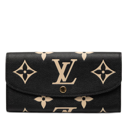Louis Vuitton Bicolor Monogram Empreinte Giant Emilie Wallet