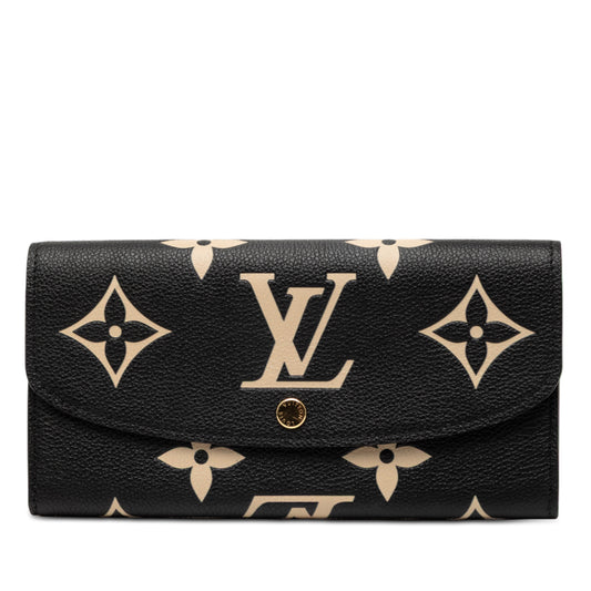 Louis Vuitton Bicolor Monogram Empreinte Giant Emilie Wallet