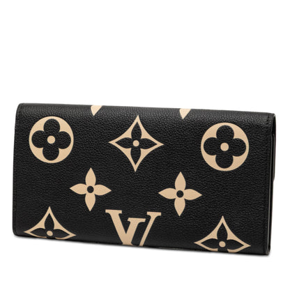 Louis Vuitton Bicolor Monogram Empreinte Giant Emilie Wallet