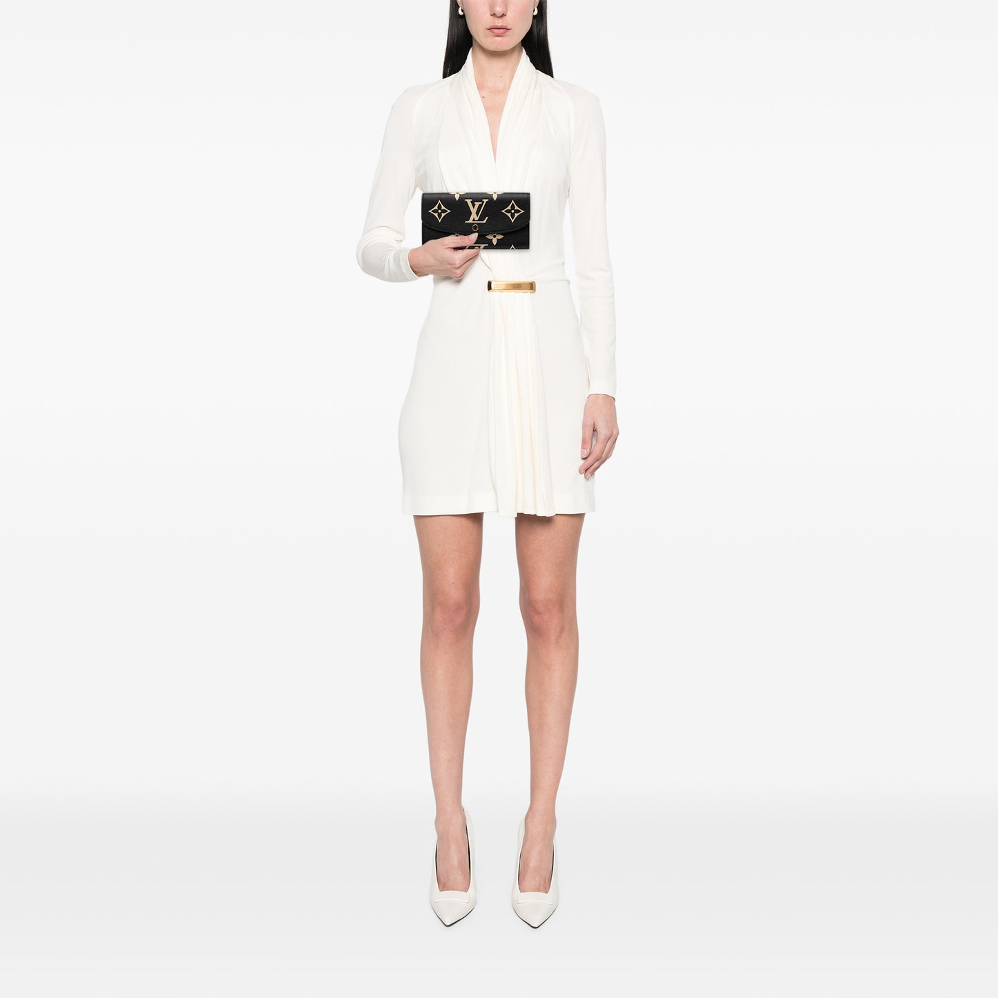 Louis Vuitton Bicolor Monogram Empreinte Giant Emilie Wallet