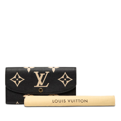 Louis Vuitton Bicolor Monogram Empreinte Giant Emilie Wallet