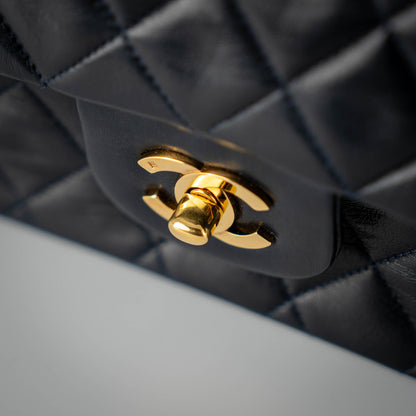 Chanel Medium Flap Black Lambskin GHW