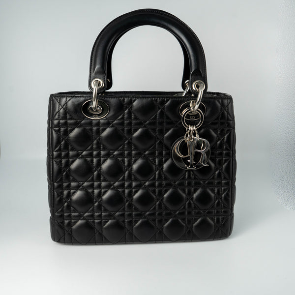 Dior Lady Dior Black Cannage SHW