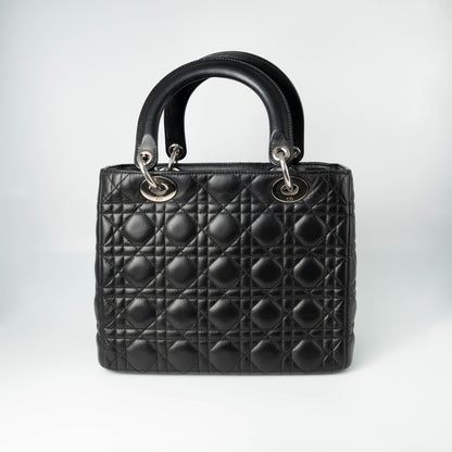 Dior Lady Dior Black Cannage SHW