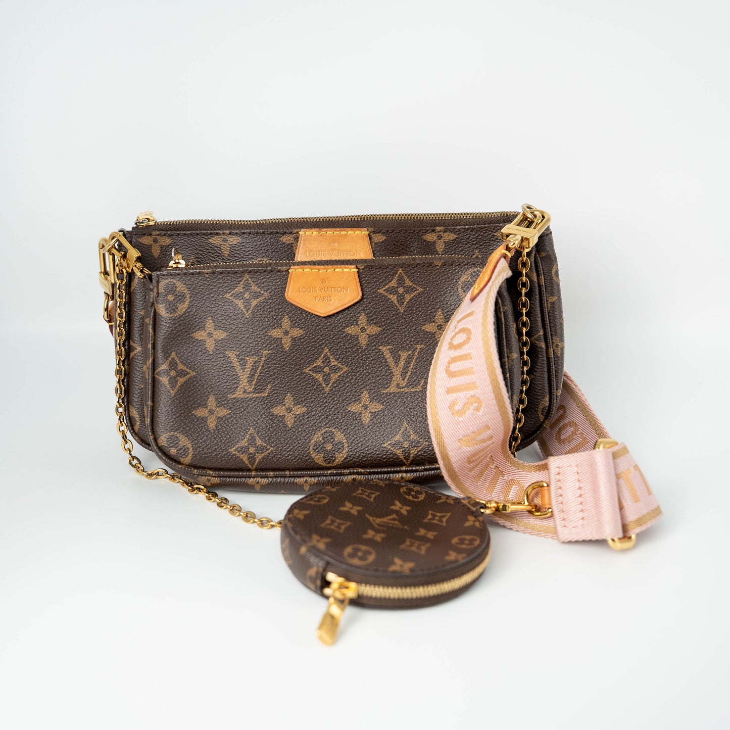 Louis Vuitton Multi Pochette Pink Strap