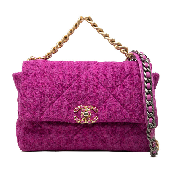 Chanel Large Tweed 19 Flap