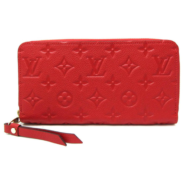 Louis Vuitton Monogram Empreinte Zippy Wallet Red