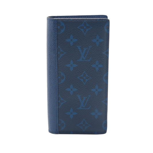 Louis Vuitton Monogram Taigarama Brazza Bifold Long Wallet