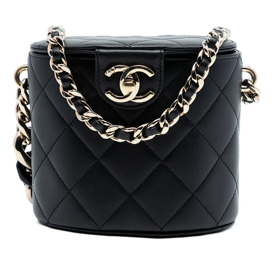 Chanel Mini Quilted Lambskin Elegant Chain Vanity Case