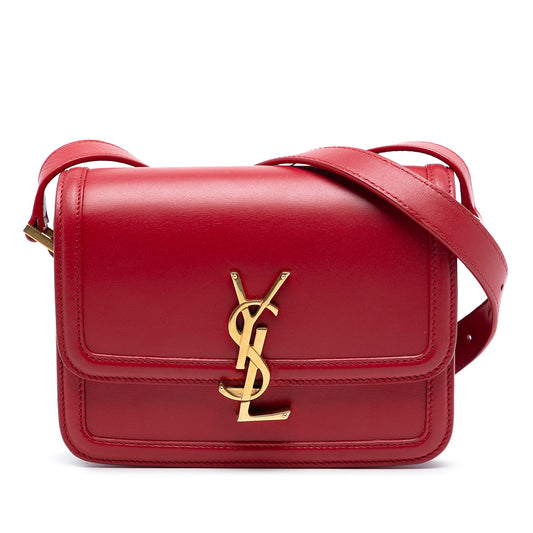 Saint Laurent Small Calfskin Solferino Satchel In Box