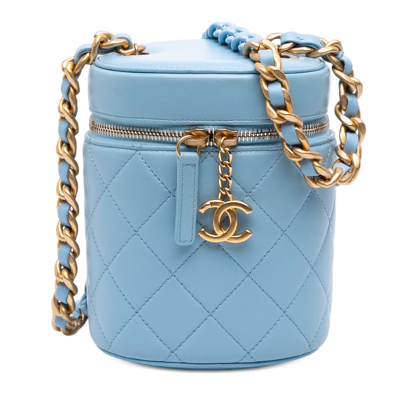 Chanel Mini CC Quilted Lambskin Vertical Vanity Case