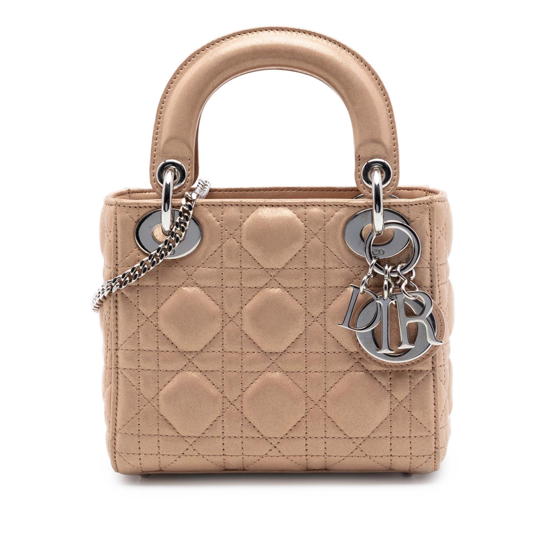 Dior Mini Iridescent Lambskin Cannage Lady Dior
