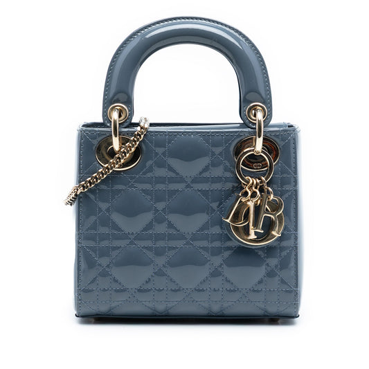 Dior Mini Patent Cannage Lady Dior