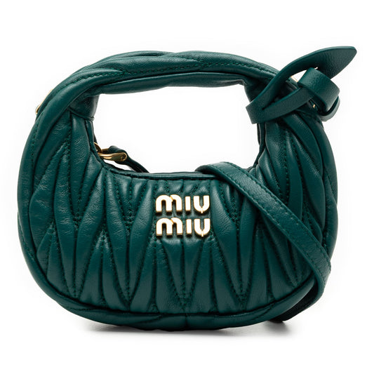 Miu Miu Micro Nappa Matelasse Wander Bag
