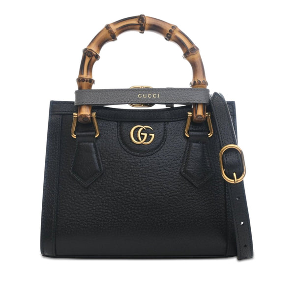 Gucci Small Calfskin Bamboo Diana Satchel
