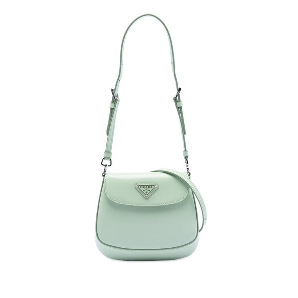 Prada Mini Brushed Leather Cleo Flap