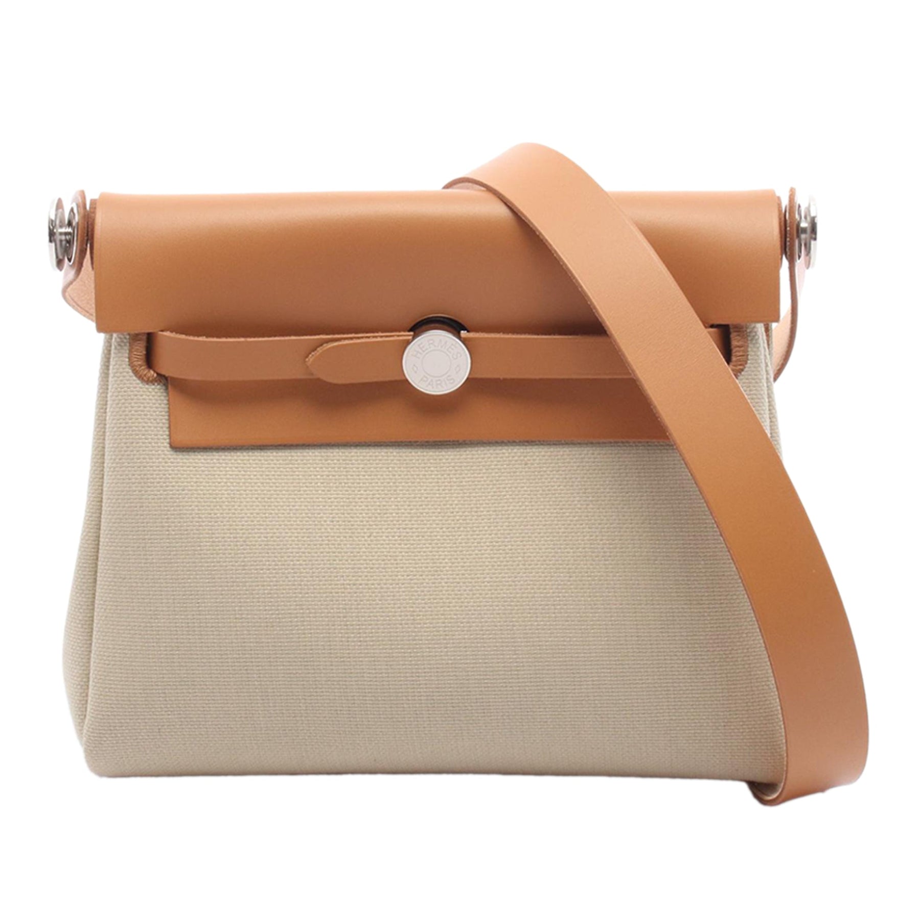 Hermes Military Toile and Vache Hunter Herbag Zip 20
