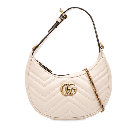 Gucci Mini GG Marmont Half Moon Bag