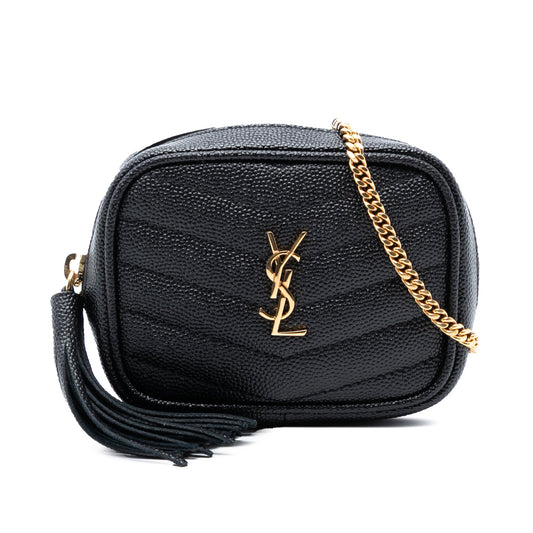 Saint Laurent Baby Matelasse Grain De Poudre Monogram Lou Camera Bag