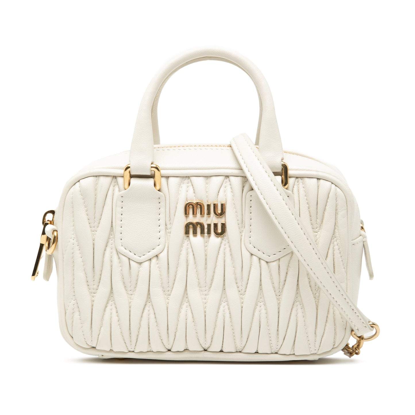 Miu Miu Mini Matelasse Nappa Arcadie Satchel